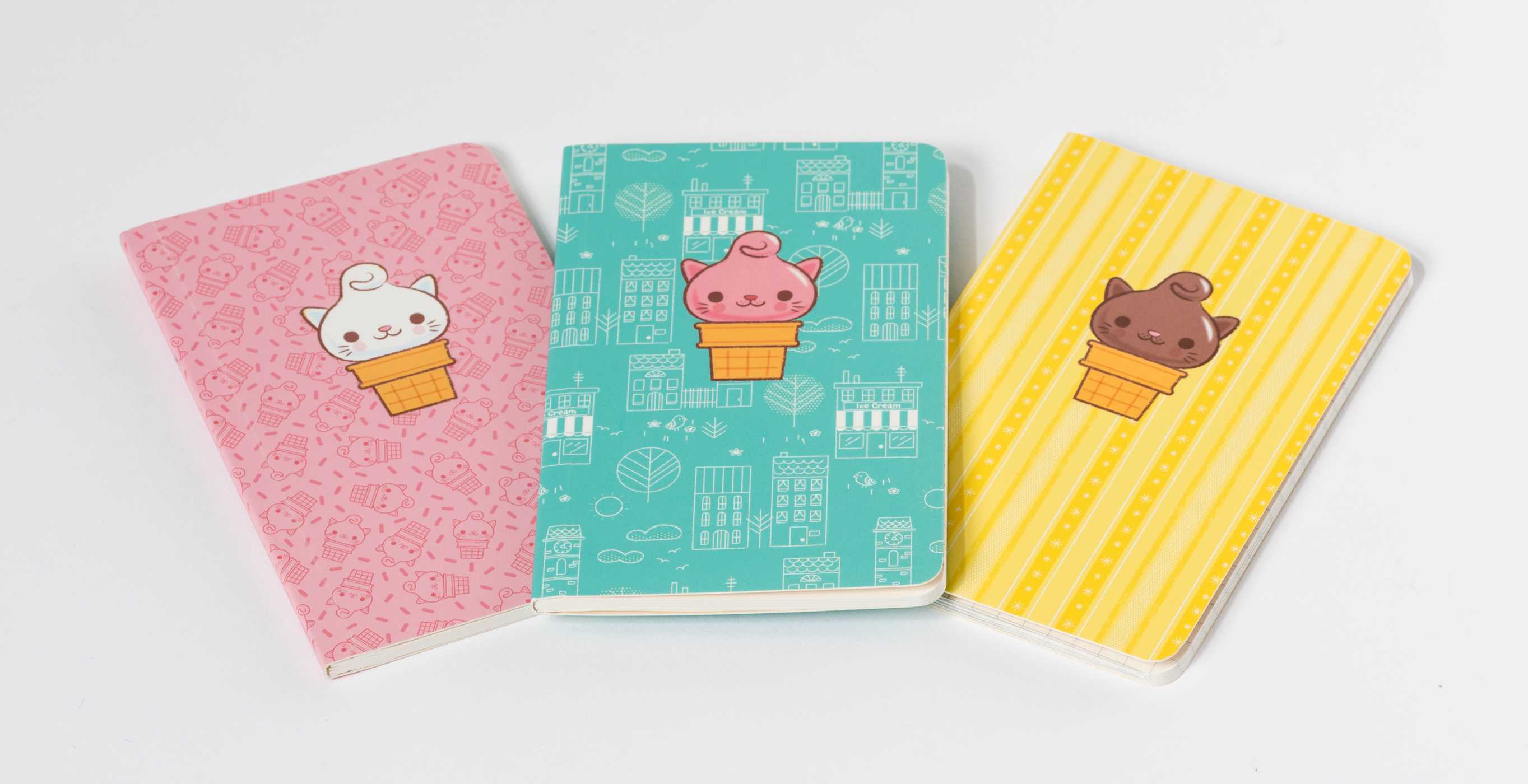 Picture of Kitty Cones Pocket Notebook Collection (Set of 3)