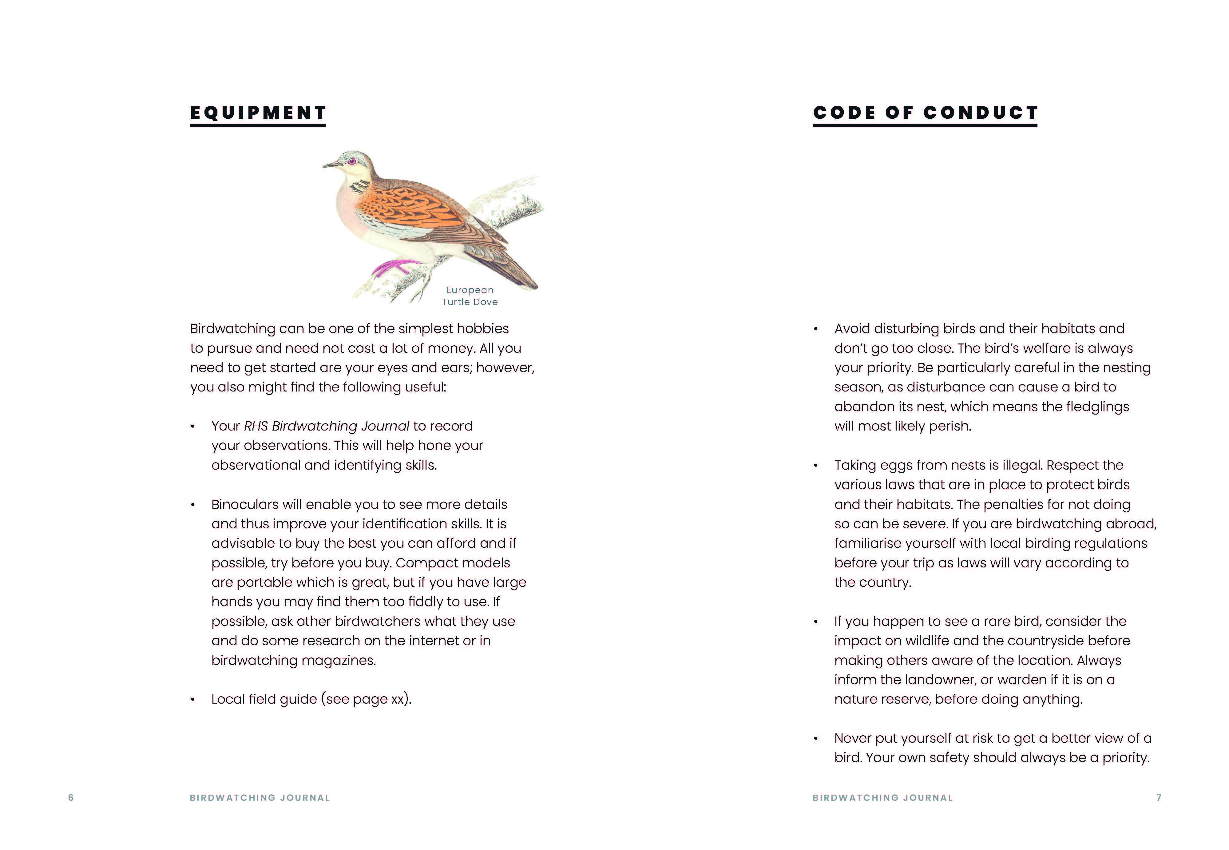 RHS Birdwatching Journal