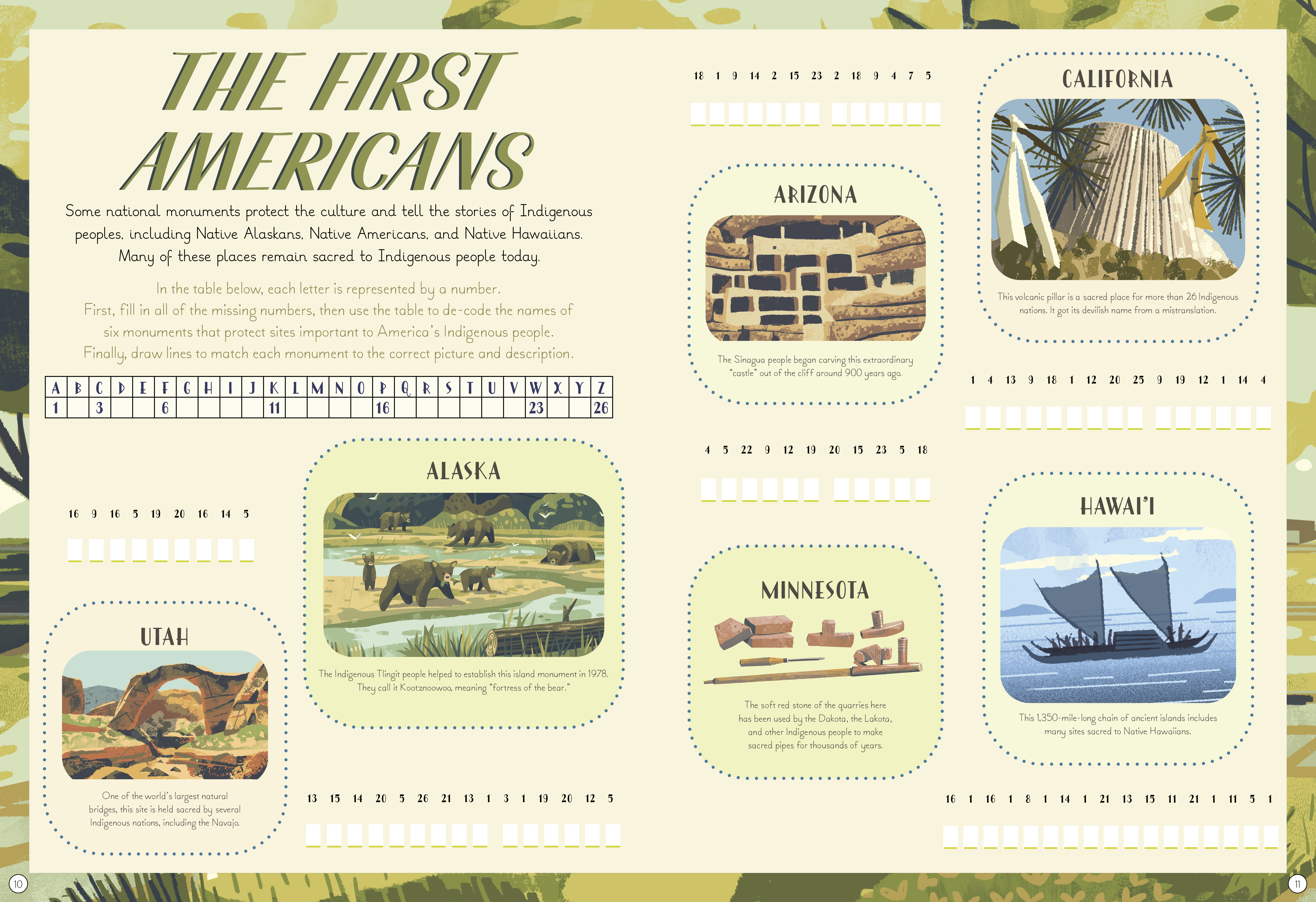National Monuments of the USA Activity Book