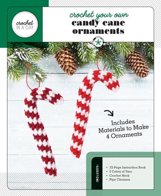 Crochet Your Own Candy Cane Ornaments