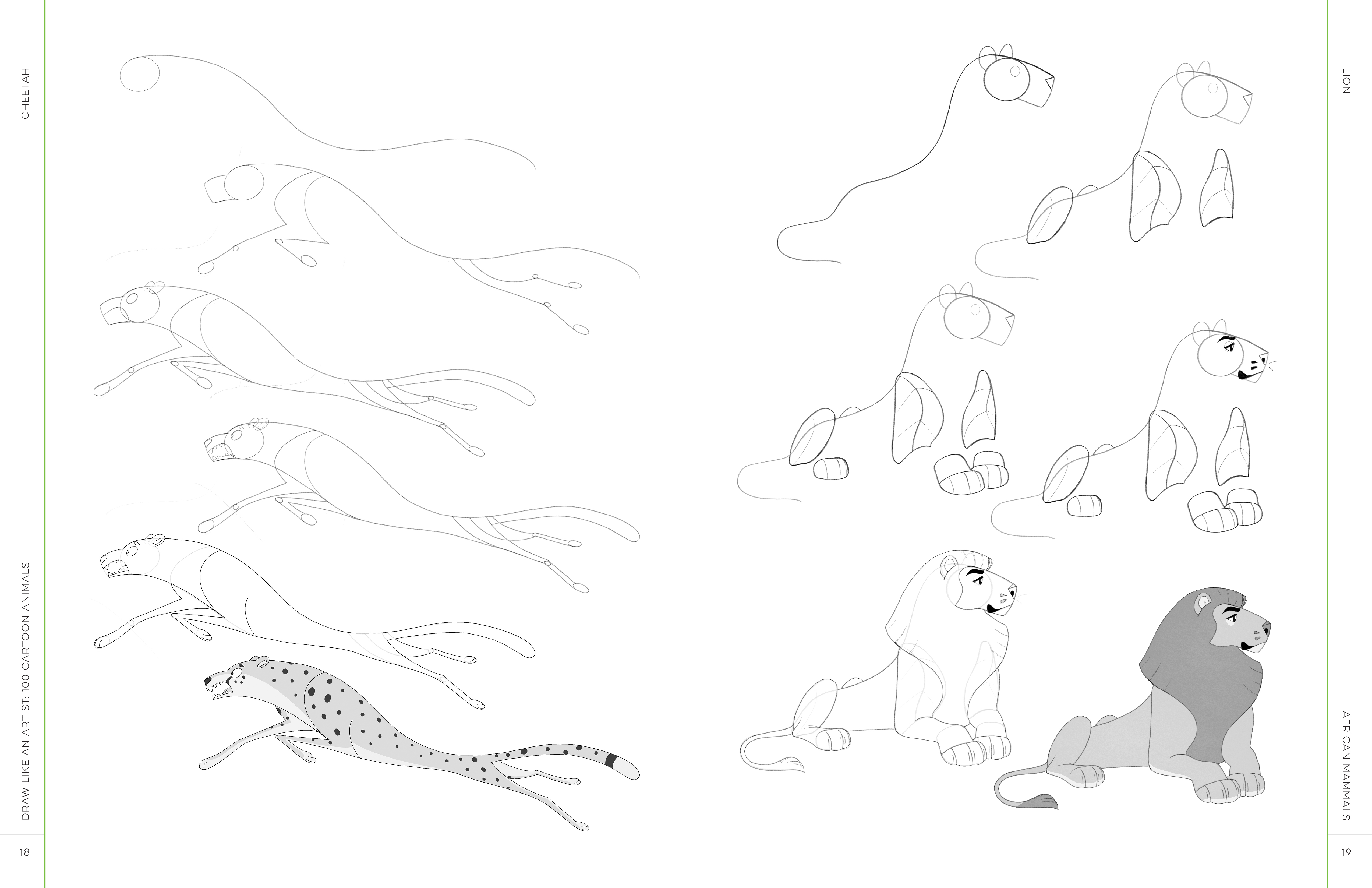 Draw Like an Artist: 100 Cartoon Animals