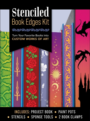 Stenciled Book Edges Kit