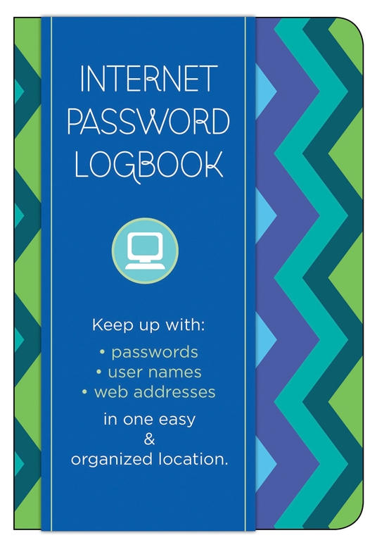 Internet Password Logbook - Pattern Edition