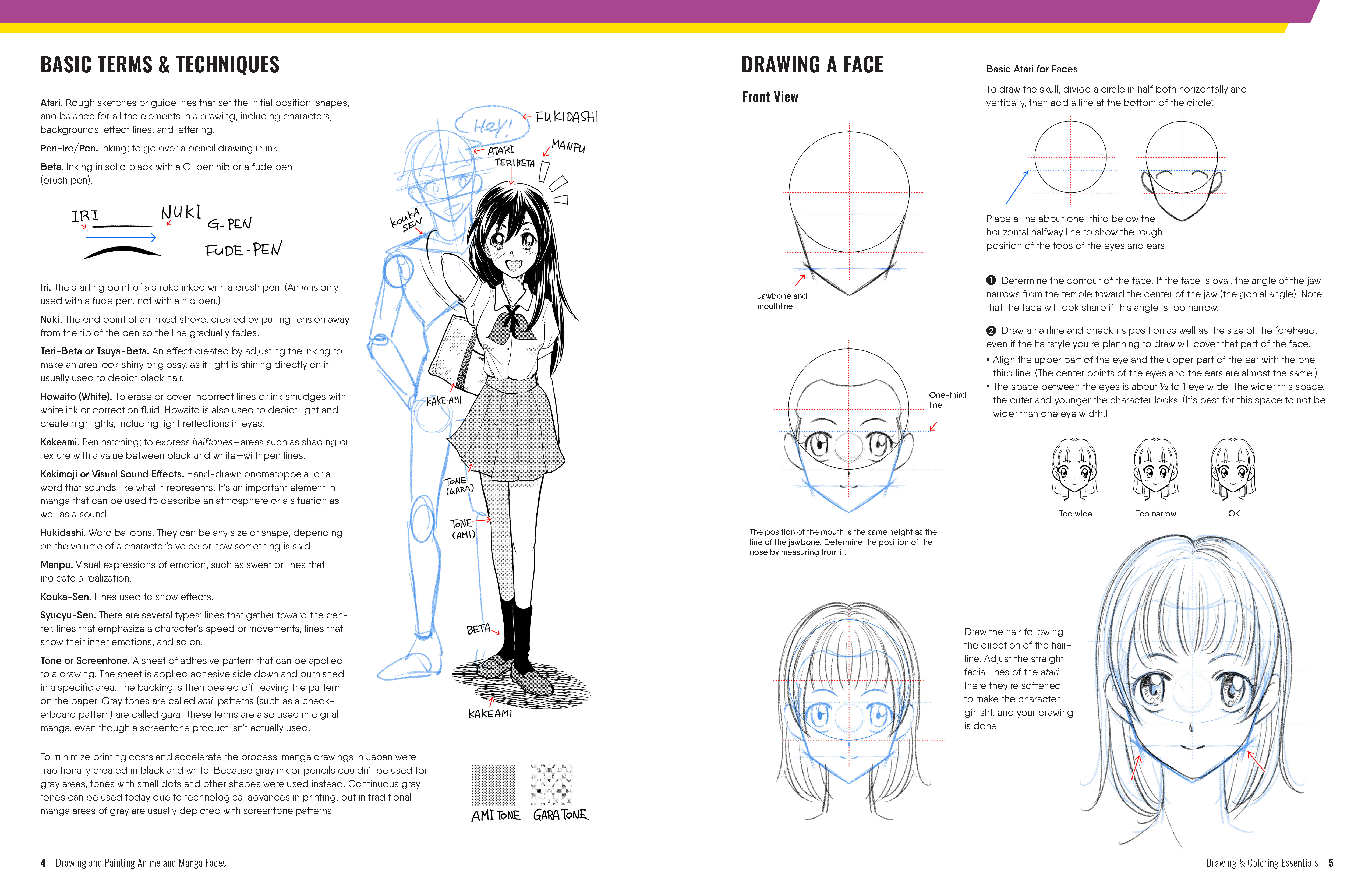 Drawing and Painting Anime and Manga Faces by Nao Yazawa, Quarto At A  Glance