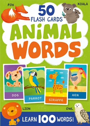 Animal Words. 50 Flash Cards