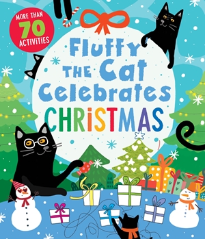 Fluffy the Cat Celebrates Christmas