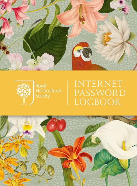 Royal Horticultural Society Internet Password Logbook