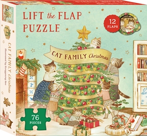 Cat Family Christmas Lift-the-Flap Puzzle