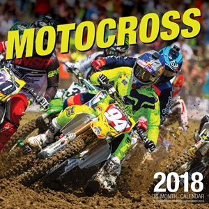 Motocross 2018 16 Month Calendar Includes September 2017 Through December 2018