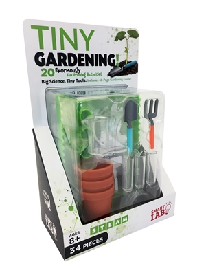 Tiny Gardening! 20 Enormously Fun Growing Activities! Big Science. Tiny Tools. Includes 48-Page Gardening Guide! 34 Pieces