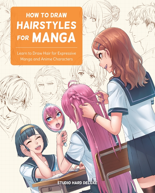 Mini tutorial: How to draw female manga/ anime hair 