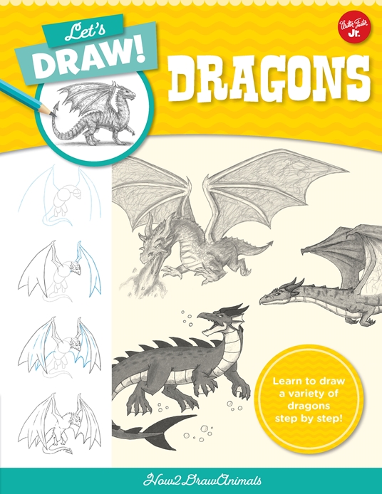 Easy How to Draw a Dragon Tutorial Video, Dragon Coloring Pages