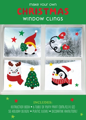 Make Your Own Christmas Window Clings Kit