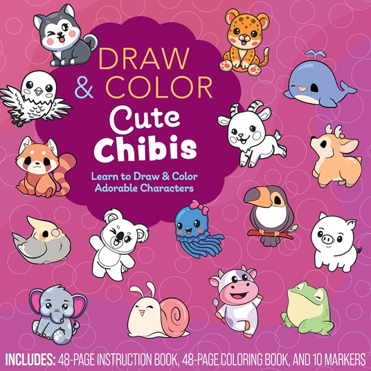 Guide to Drawing Kawaii Characters : Part 1 : How to Draw Kawaii People,  Expressions, Faces, Body Poses - How to Draw Step by Step Drawing Tutorials