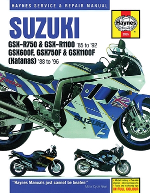 Suzuki GSX-R750 & GSX-RR1100 85 to 92