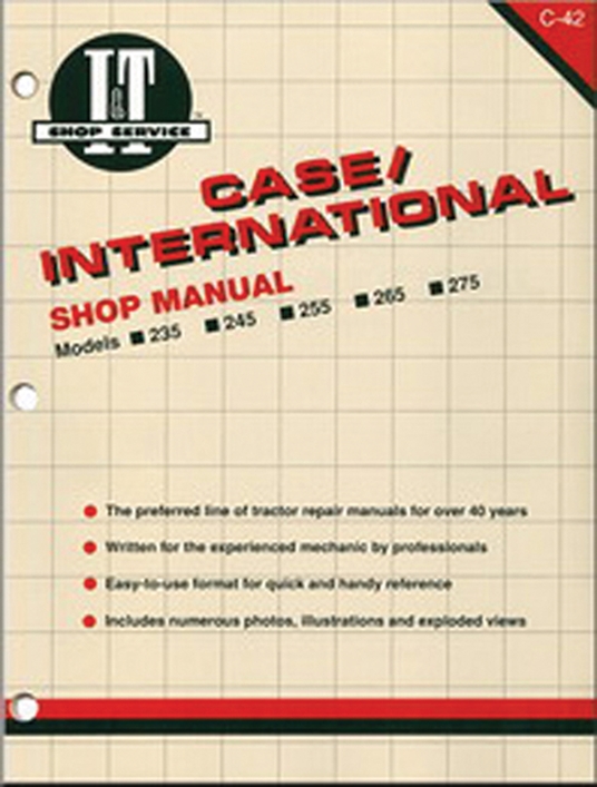 Case/International Shop Manual Models 235 235H 245 255 265