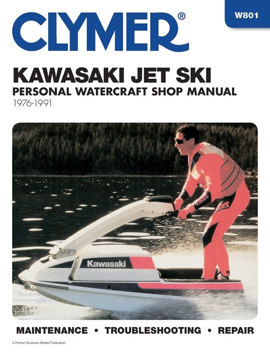 Clymer Kawasaki Jet Ski Personal Watercraft Shop Manual, 1976-1991