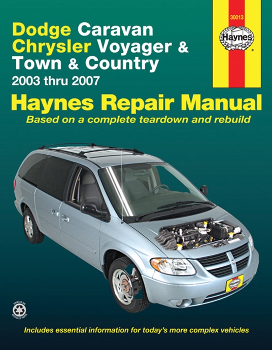 Dodge Caravan Chrysler Voyager & Town & Country 2003 thru 2007 Haynes Repair Manual