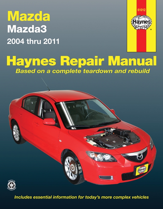 Mazda3 2004 thru 2011 Haynes Repair Manual