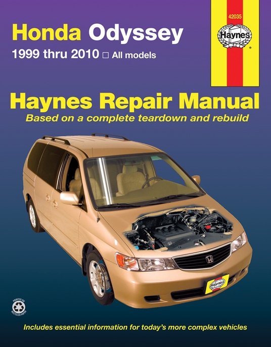 Honda Odyssey 1999 thru 2010 Haynes Repair Manual