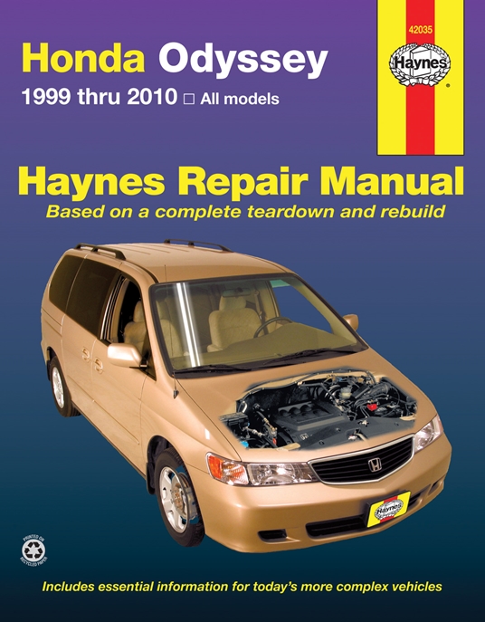 Honda Odyssey 1999 Thru 10 Haynes Repair Manual Quarto At A Glance The Quarto Group