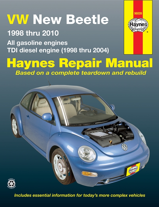 VW New Beetle 1998 thru 2010 Haynes Repair Manual
