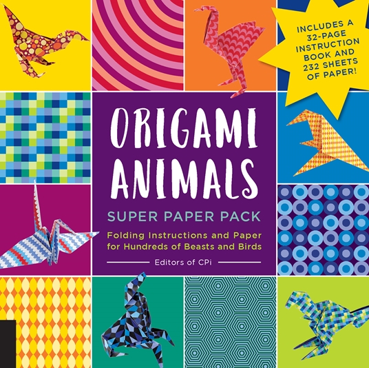 Origami Animals Super Paper Pack by Editors of CPi | Quarto At A Glance |  The Quarto Group