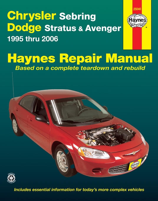 Chrysler Sebring, Dodge Stratus & Avenger 1995 thru 2006 Haynes Repair Manual
