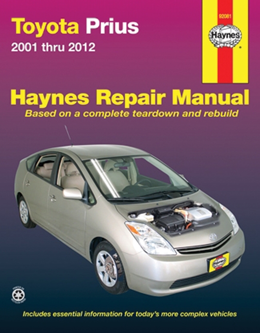 Toyota Prius 2001 thru 2012 Haynes Repair Manual