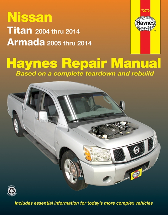 Nissan Titan 2004 thru 2014 & Armada 2005 thru 2014 Haynes Repair Manual