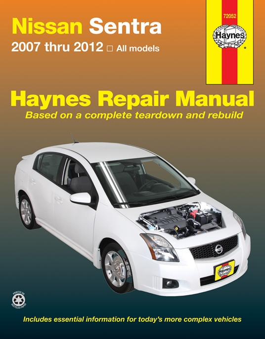 Nissan Sentra 2007 thru 2012 Haynes Repair Manual