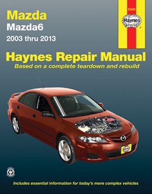Mazda6 2003 thru 2013