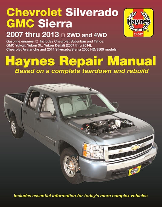 Chevrolet Silverado & GMC Sierra/Sierra Denali 1500 (07-13), 2500 HD & 3500 (07-14) Avalanche/Suburban/Tahoe/Yukon/XL/Denali (07014) Haynes Repair Manual