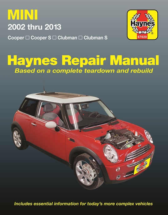 Mini Cooper, Cooper S, Clubman & Clubman S 2002 thru 2013 Haynes Repair Manual