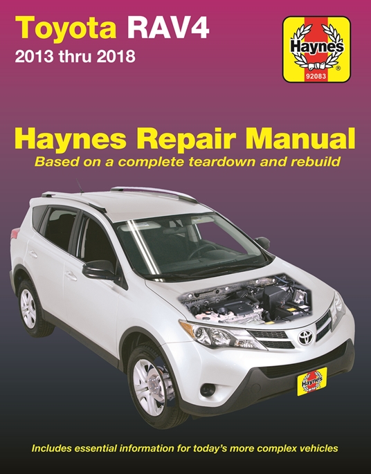 Toyota Rav4 2013 thru 2018 Haynes Repair Manual