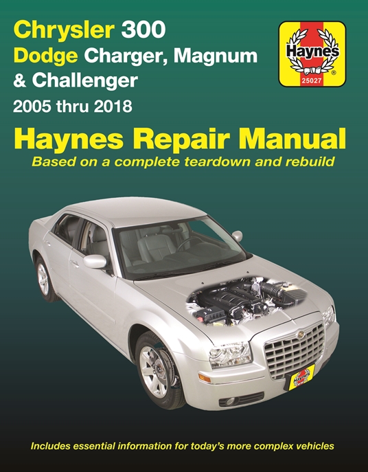 Chrysler 300 (05-18), Dodge Charger (06-18), Magnum (05-08) & Challenger (08-18) Haynes Repair Manual