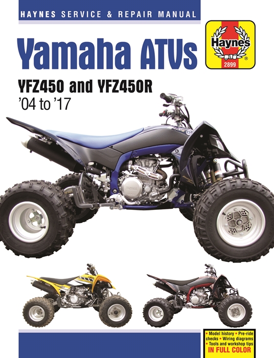 Yamaha YFZ450/450R ATV, 2004-2017 Haynes Repair Manual