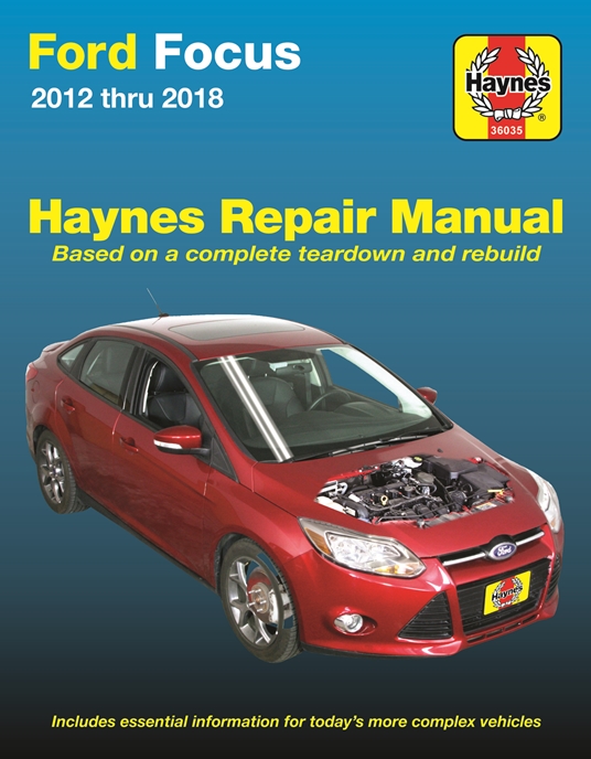 Ford Focus 2012 thru 2018 Haynes Repair Manual