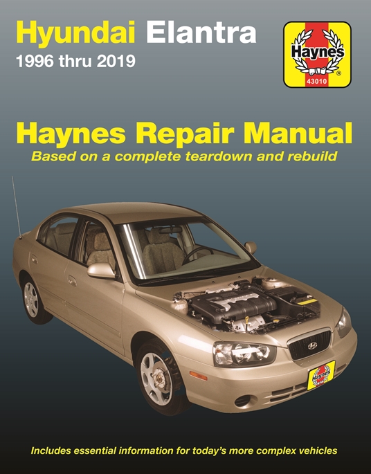 Hyundai Elantra 1996 thru 2019 Haynes Repair Manual