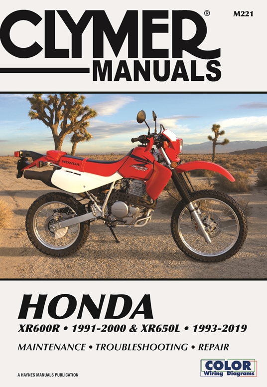 Honda XR600R - 1991-2000 & XR650L - 1993-2019 Clymer Manual