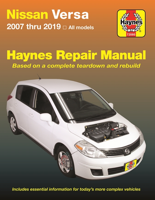 Nissan Versa 2007 thru 2019 Haynes Repair Manual