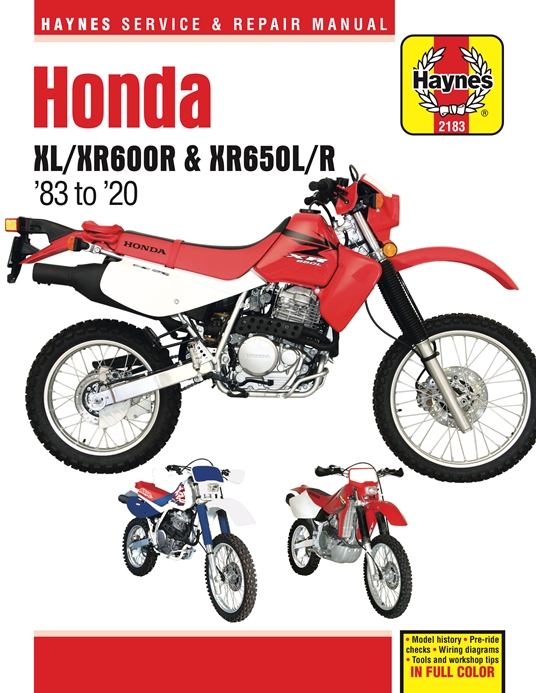 Honda 2002 XR650L Owner Manual 02 