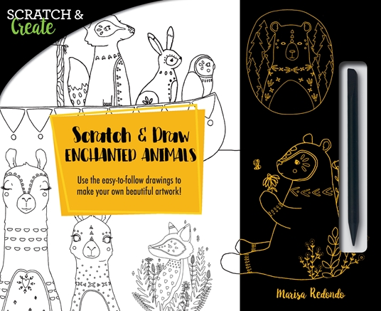 Scratch & Draw Enchanted Animals