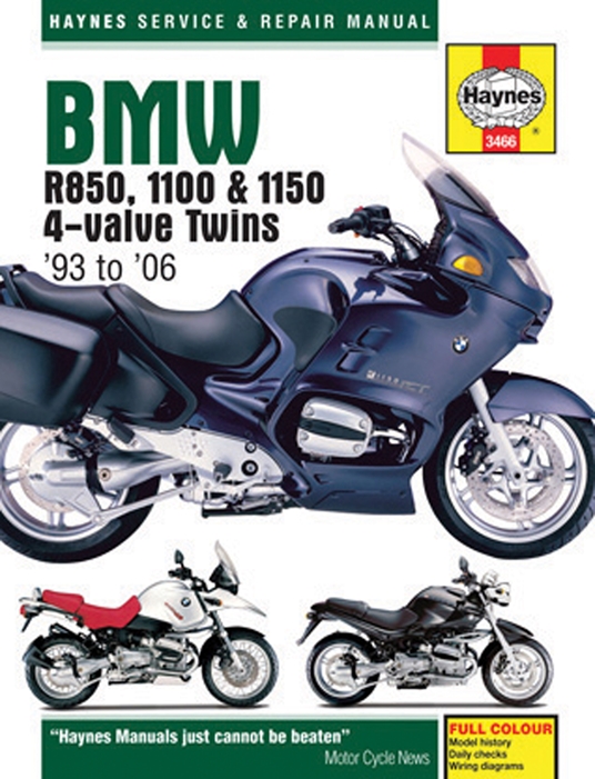 BMW R850, 1100 & 1150 4-Valve Twins '93 to '06