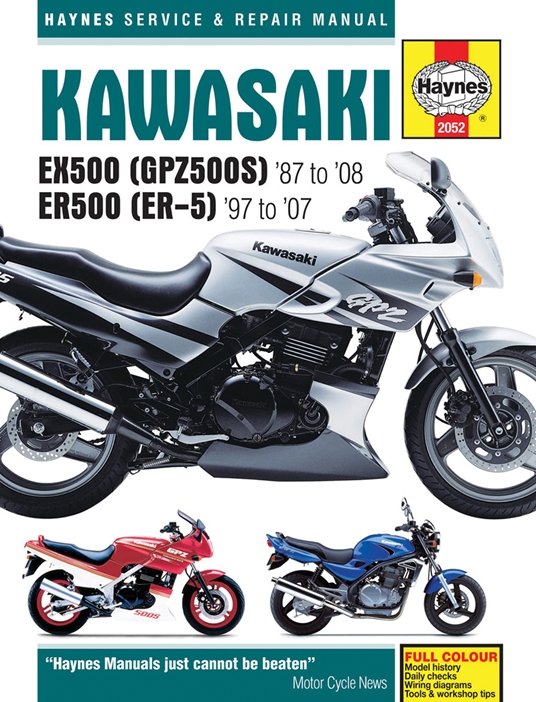 Mand onsdag Sportsmand Kawasaki EX500 (GPZ500S) '87 to '08 ER500 (ER-5) '97 to '07 by Editors of  Haynes Manuals | Quarto At A Glance | The Quarto Group