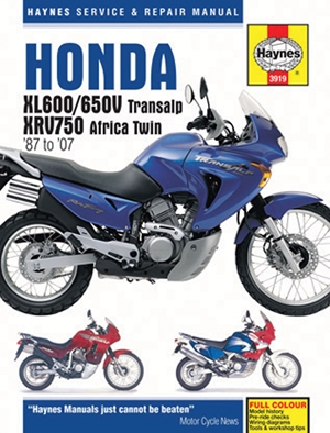 Honda XL600/650V Transalp & XRV750 Africa Twin '87 to '07
