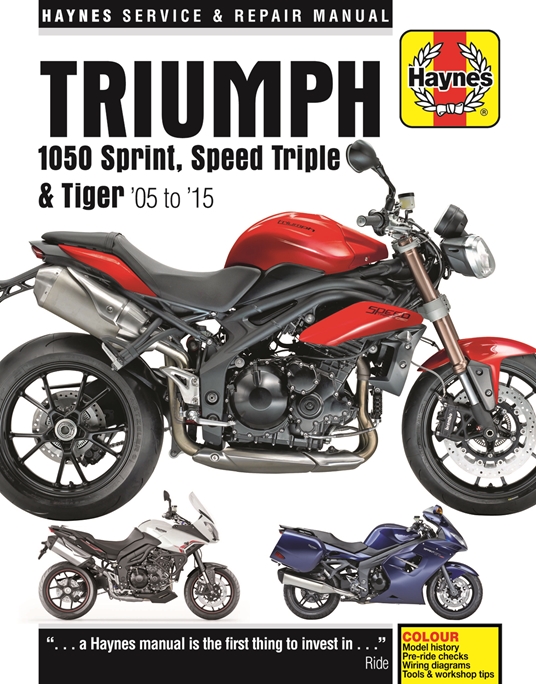 Triumph Sprint, Speed Triple and Tiger, 2005-2015 Haynes Repair Manual