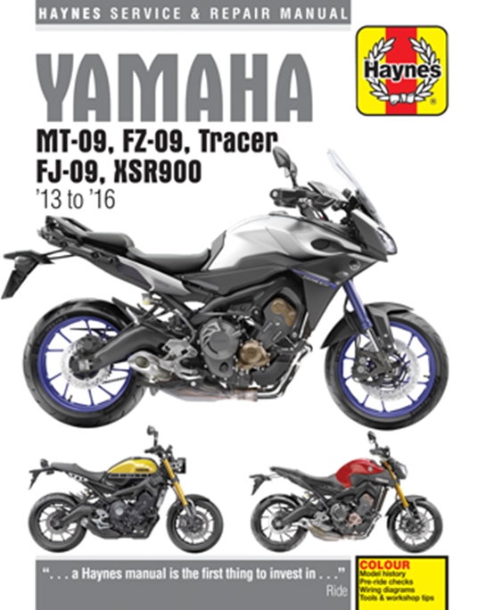Yamaha MT-09, FZ-09, Tracer, FJ-09, XSR900 Haynes Service & Repair Manual